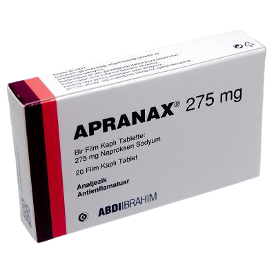 Apranax 275 Mg 20 Tablets(Naproksen)