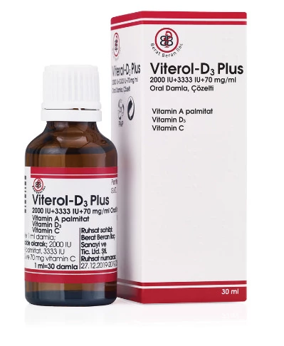 VITEROL-D3 PLUS 2000 IV + 3333 IV + 70 mg/ml oral drops. solution (20 ml)